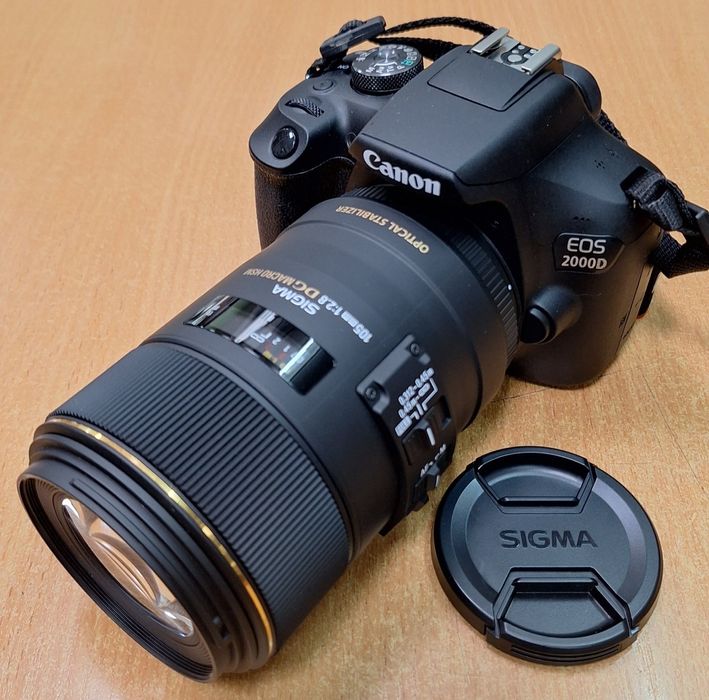 Canon 2000D+Sigma 105mm Macro for Canon(новый) набор для стоматологов