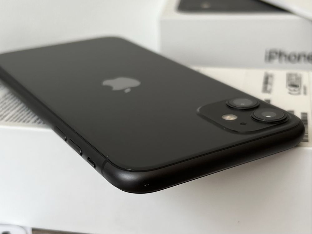 iPhone 11, 64GB, Black, 100% батерия, КАТО НОВ, ГАРАНЦИЯ!