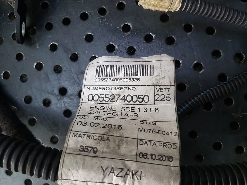 Instalatie electrica motor 1.3 mjt fiat fiorino 00552740050