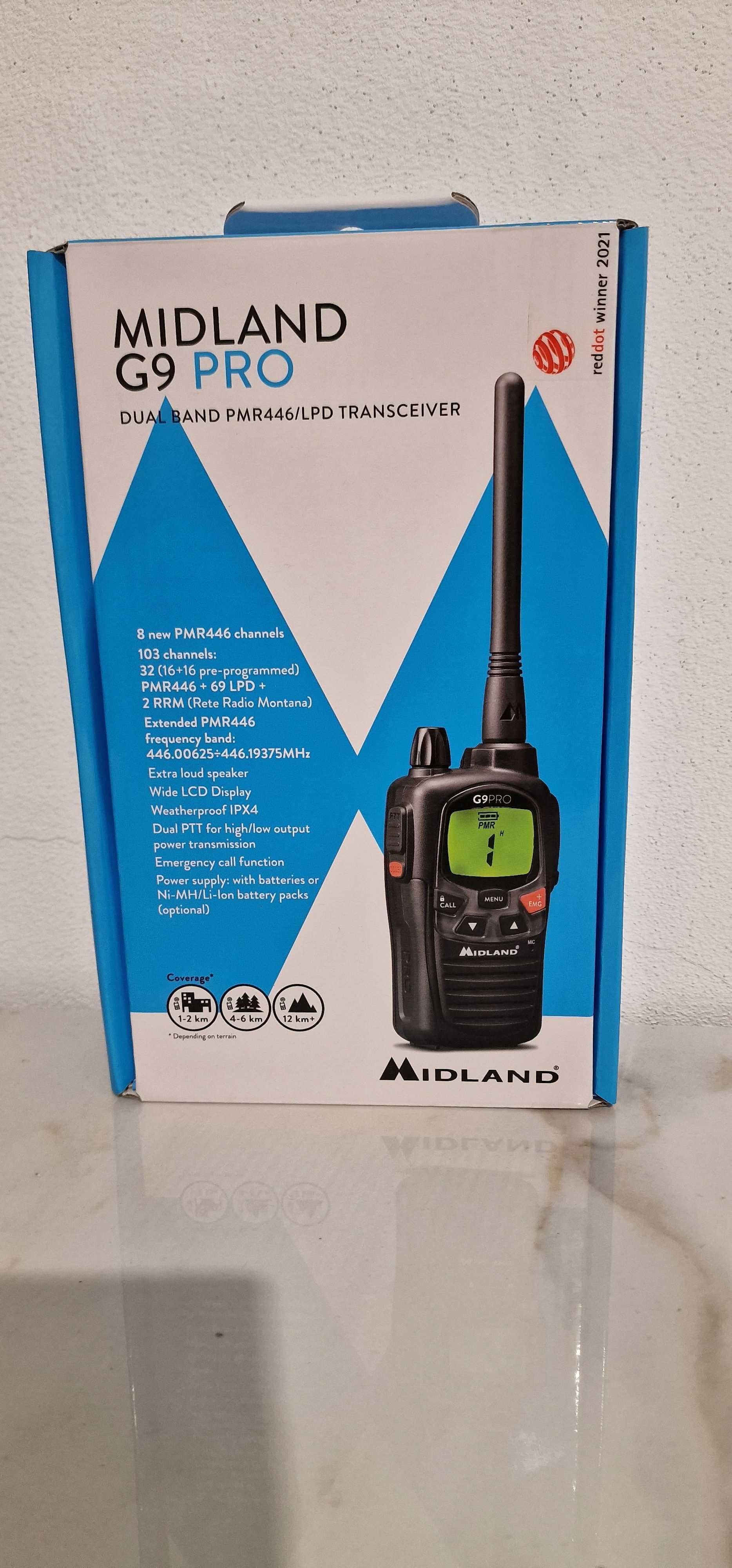 Statie radio PMR portabila Midland G9 PRO