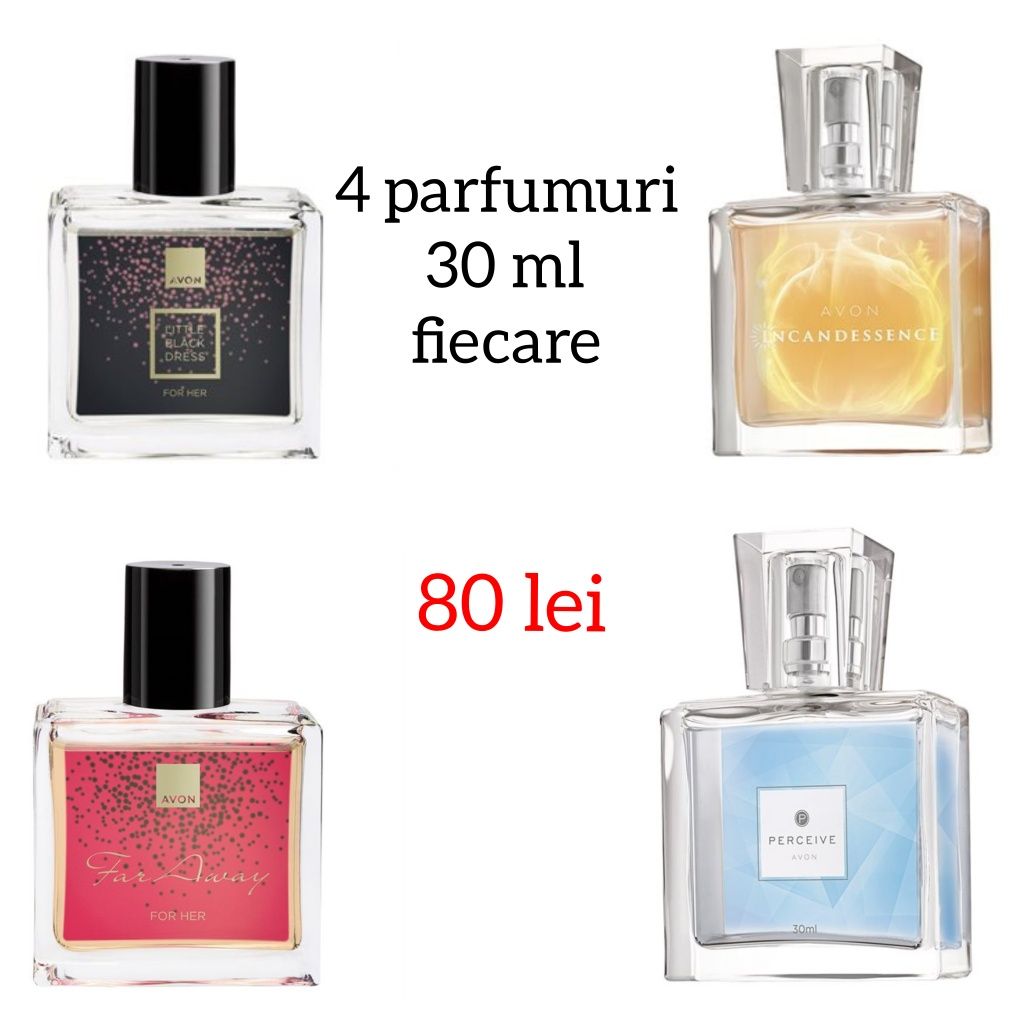 Parfum Far Away/Perceive/incandessence/little black dress  30 ml