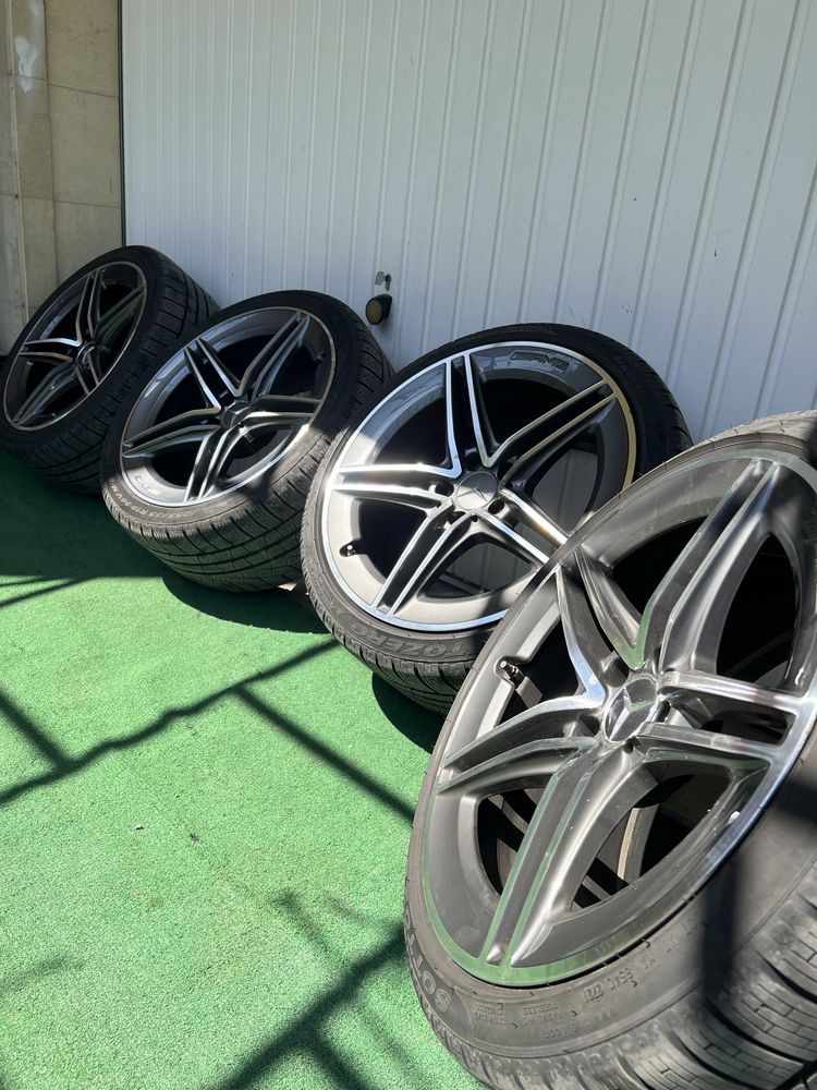 Джанти Мерцедес 19 AMG спорт пакет c205 с гуми pirelli зимни