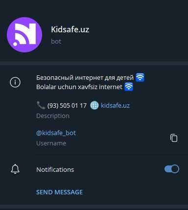 Telegram bot yashash xizmati 500 mingdan boshlab