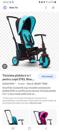 Tricicleta 6in1 Smart Trike