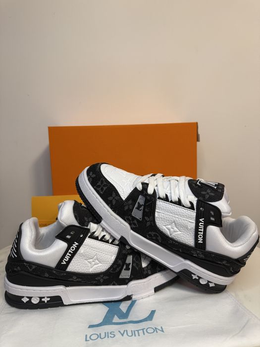 Adidasi Louis Vuitton black&white Premium