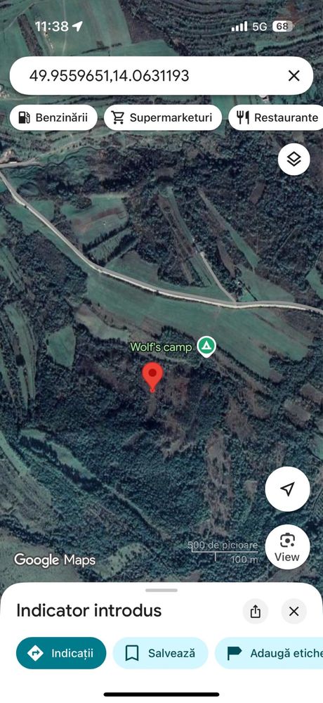 Vand teren zona Valea lupului - Comuna Racovita