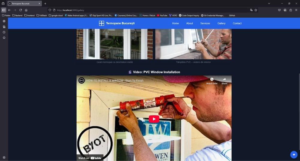Website de prezentare “Termopane Bucuresti”
