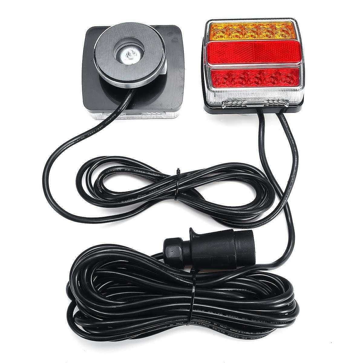 LED диодни стопове, 12V с магнит и окабеляване, 5 функции, комплект