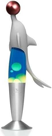 Нова Сензорна Лава Лампа Делфин – Успокояваща Светлина за Деца стая