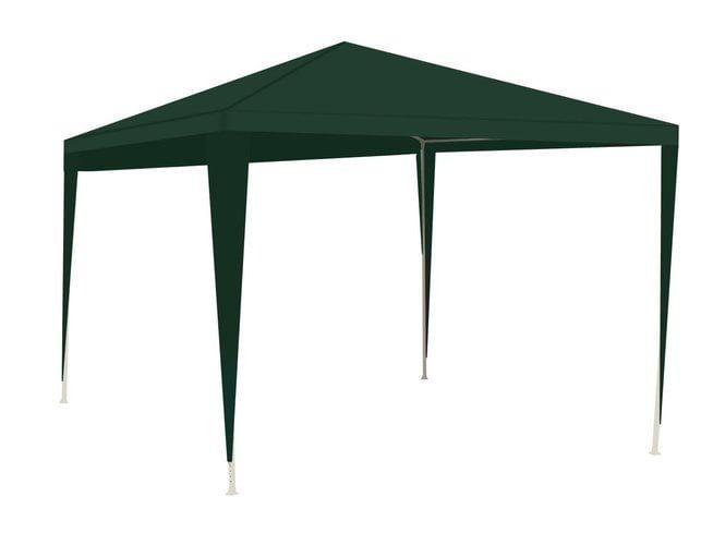 Pavilion metalic 3x3x2,5 acoperis polietilenic verde 100 gmp cu