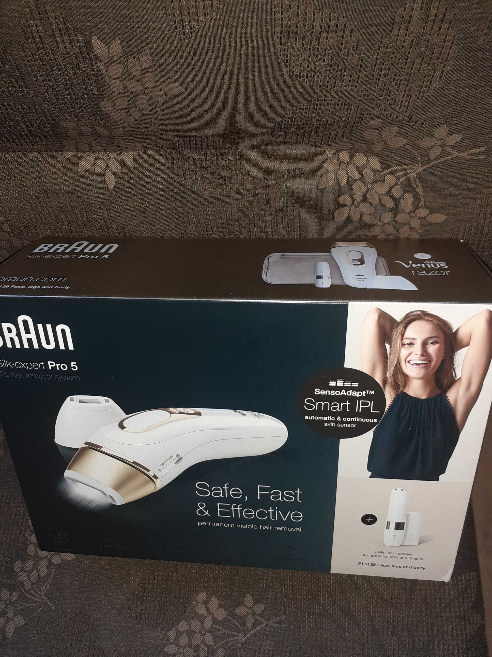 Фотоепилатор Broun Silk-expert Pro 5 PL5129 IPL чисто нов.