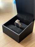 Inel cu diamante, aur alb de 10K, 1 carat