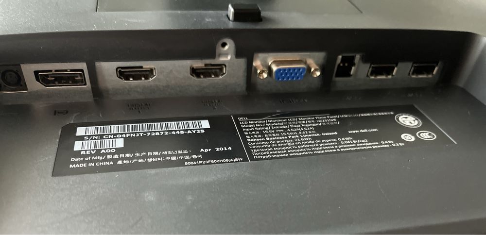 Monitor Dell 23” LED IPS Ultrasharp
