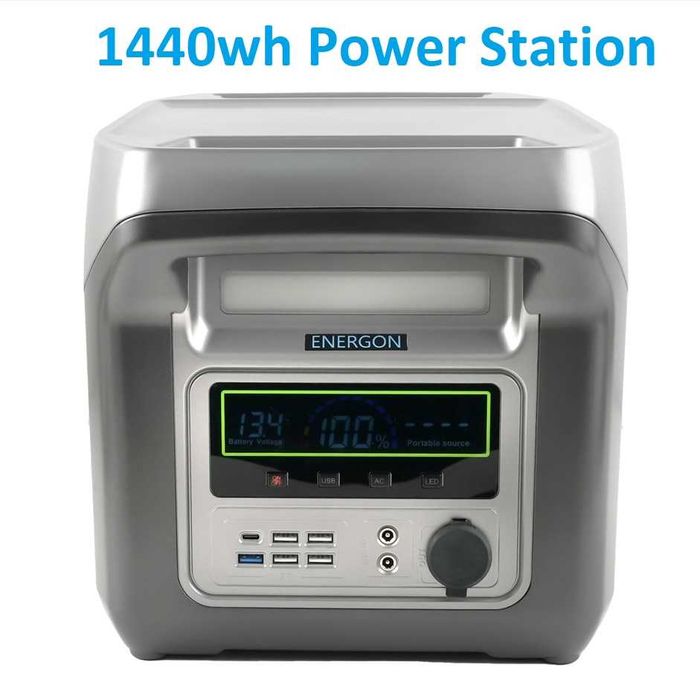 Промо Преносим Инвертор 1000w ВГРАДЕН МОЩЕН 120ah Lifepo4 акумулатор