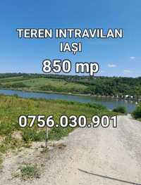 Vând 850 mp teren intravilan IASI, cu vedere la lacul Aroneanu