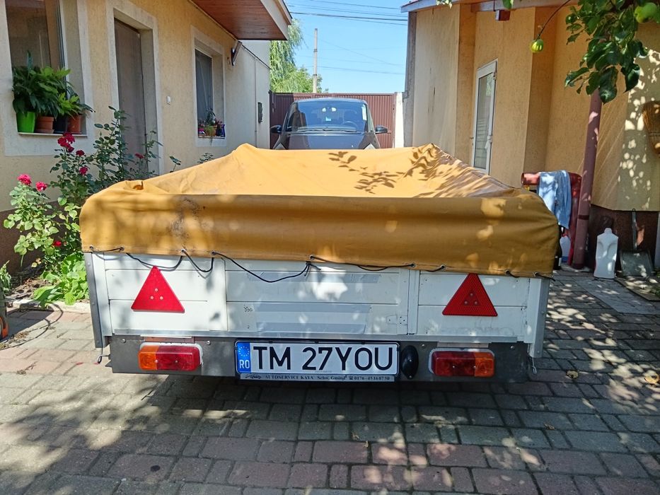 Remorca Trigano 2mx1,40m cu prelata