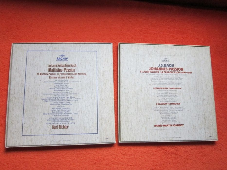 rar vinil  Bach St.John Passion Patimile dupa Ioan Germania 1979