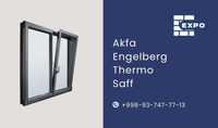 Пластиковые окна двери, Akfa romlar eshiklar Engelberg, Termo romlar