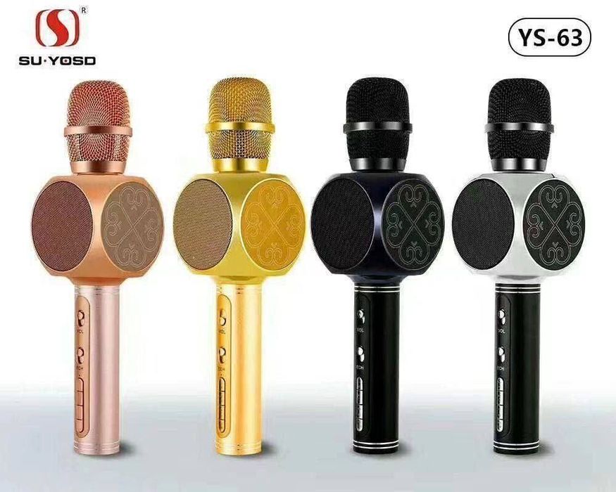 Микрофон колонка караоке беспроводной микрофон с динамиком