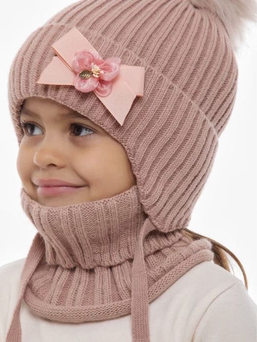 Детские шапик со снудом