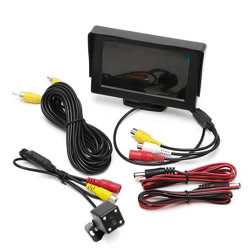 4,3" TFT LCD Цветен Монитор 12V с камера задно виждане