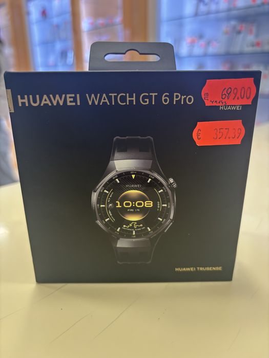 HUAWEI WATCH GT 6 Pro Черен 46 MM, нов 24м гаранция