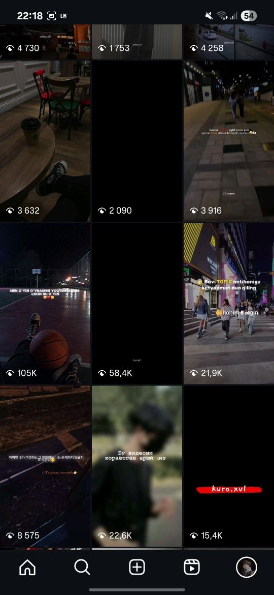 Instagram akkount sotiladi 70ming