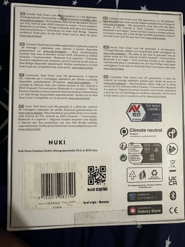 Inchizatoare NUKI SMART LOCK