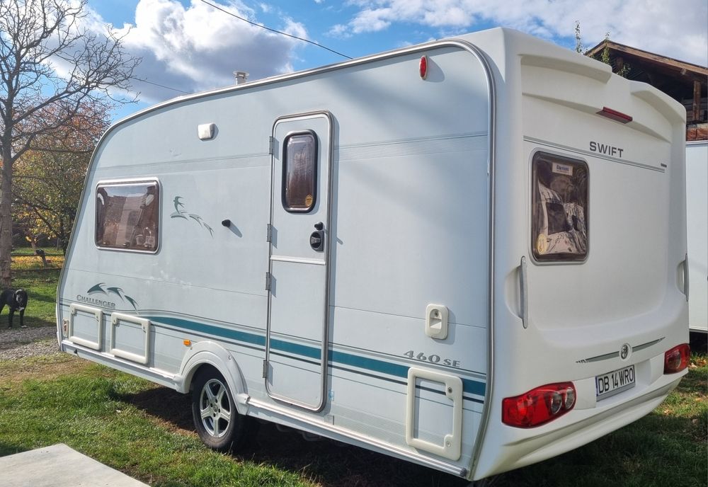 Rulota Swift Chellenger 460, An 2004, Off camping, Cabina dus