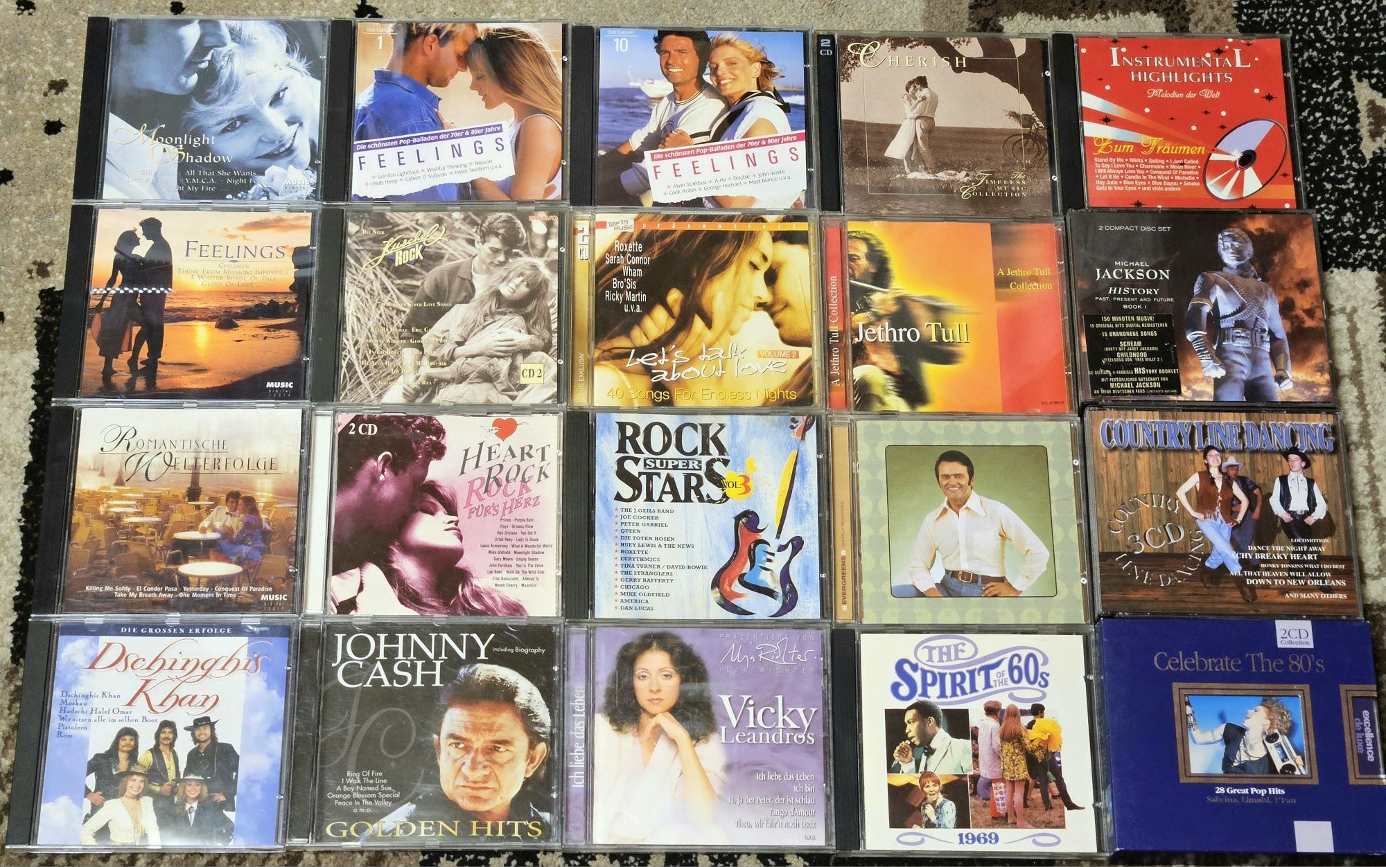 Colecție deosebită de CD-uri originale cu muzică romantică/relaxare