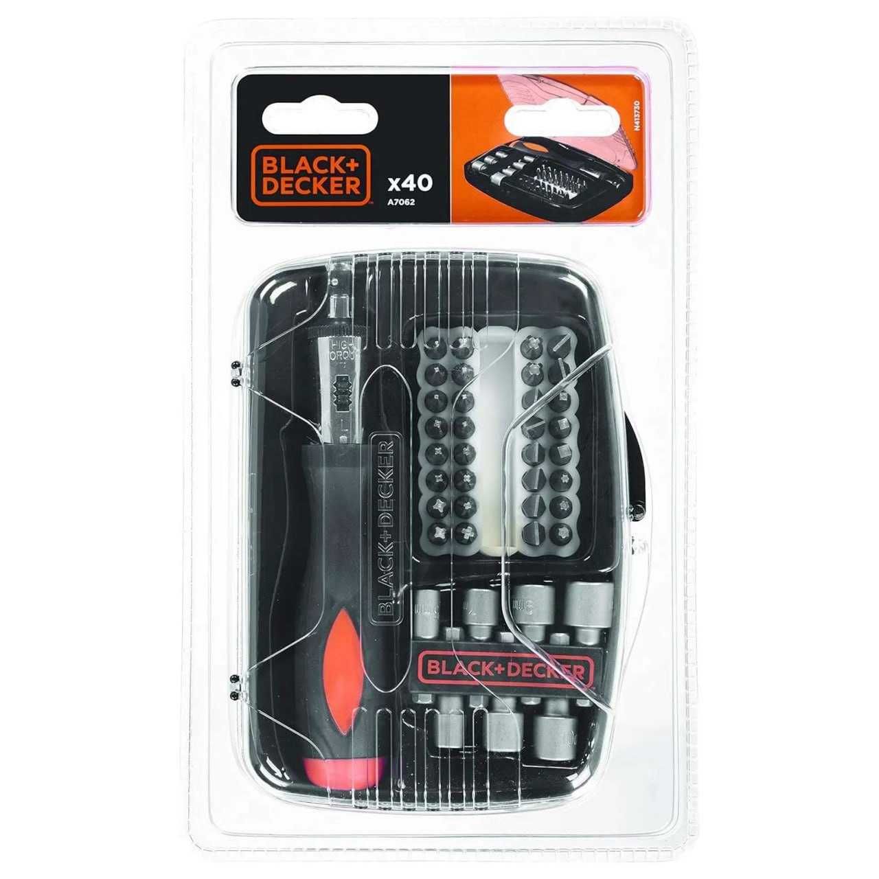 Набор бит BLACK+DECKER 25мм 40шт. A7062-XJ