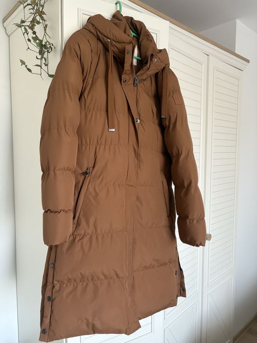 Дълго кафяво дебело яке Garcia