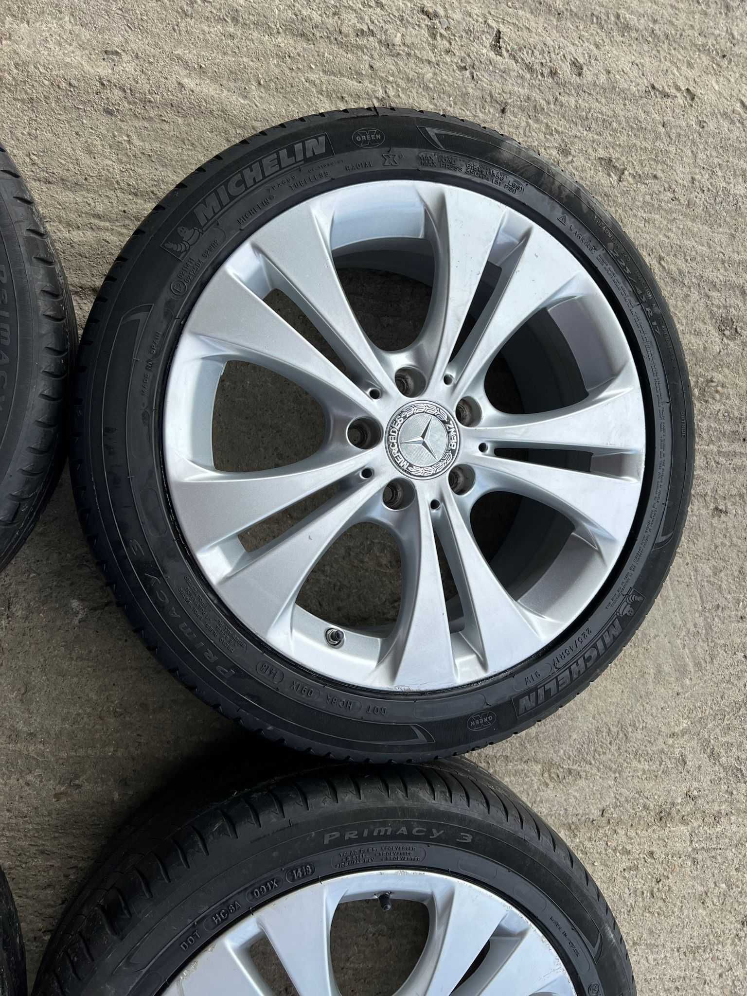 Jante 17 Mercedes C ,E ,A ,B Classe + Anvelope Vara 225/45/17 Michelin