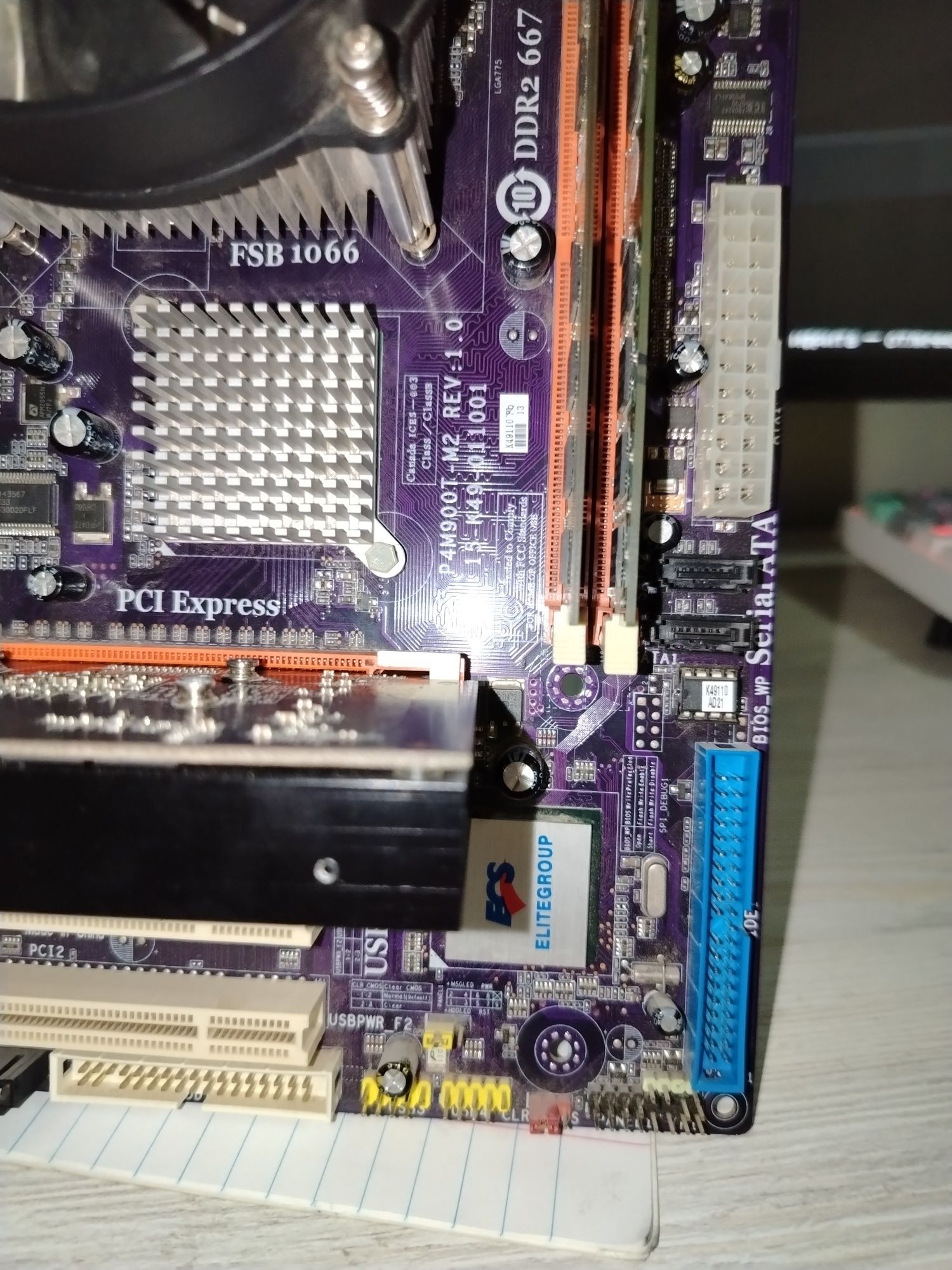 Материнская плата + intel Celeron
