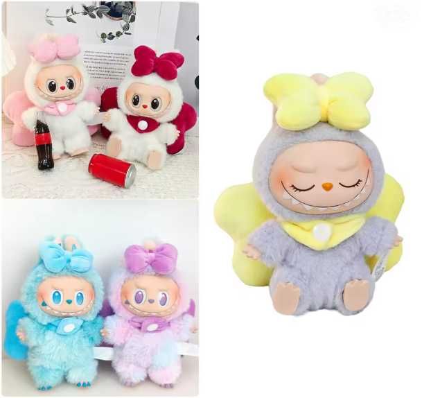 Лабубу с панделка и крилца, Labubu Angel The Monsters