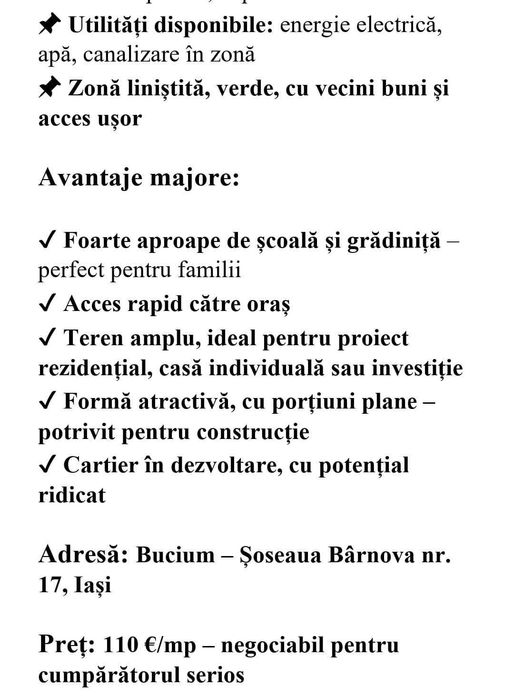 Investiție ideală în Bucium! 3.151 mp + casă, lângă școală