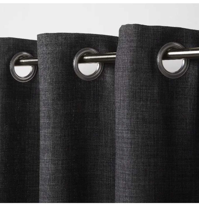 Draperie Novan, gri inchis, 140 x 260 cm 8 buc