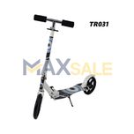 Тротинетка Детска скутер scooter сгъваема бяло кръгове нови тротинетка