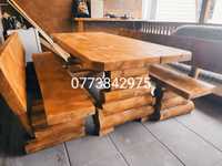 Set de masă cu scaune rustic