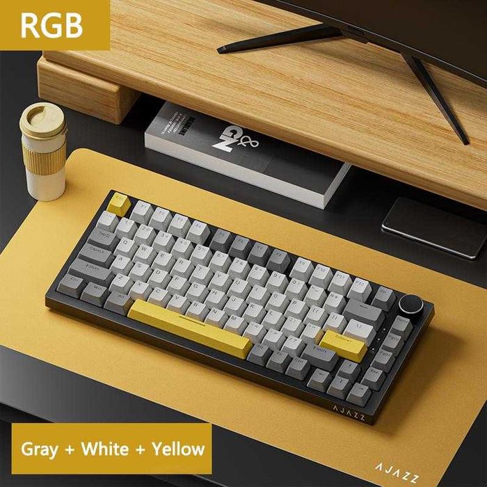 Механическая игровая клавиатура AJAZZ AK820, проводной, для геймеров