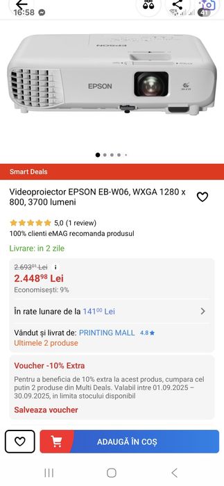 Videoproiector Epson