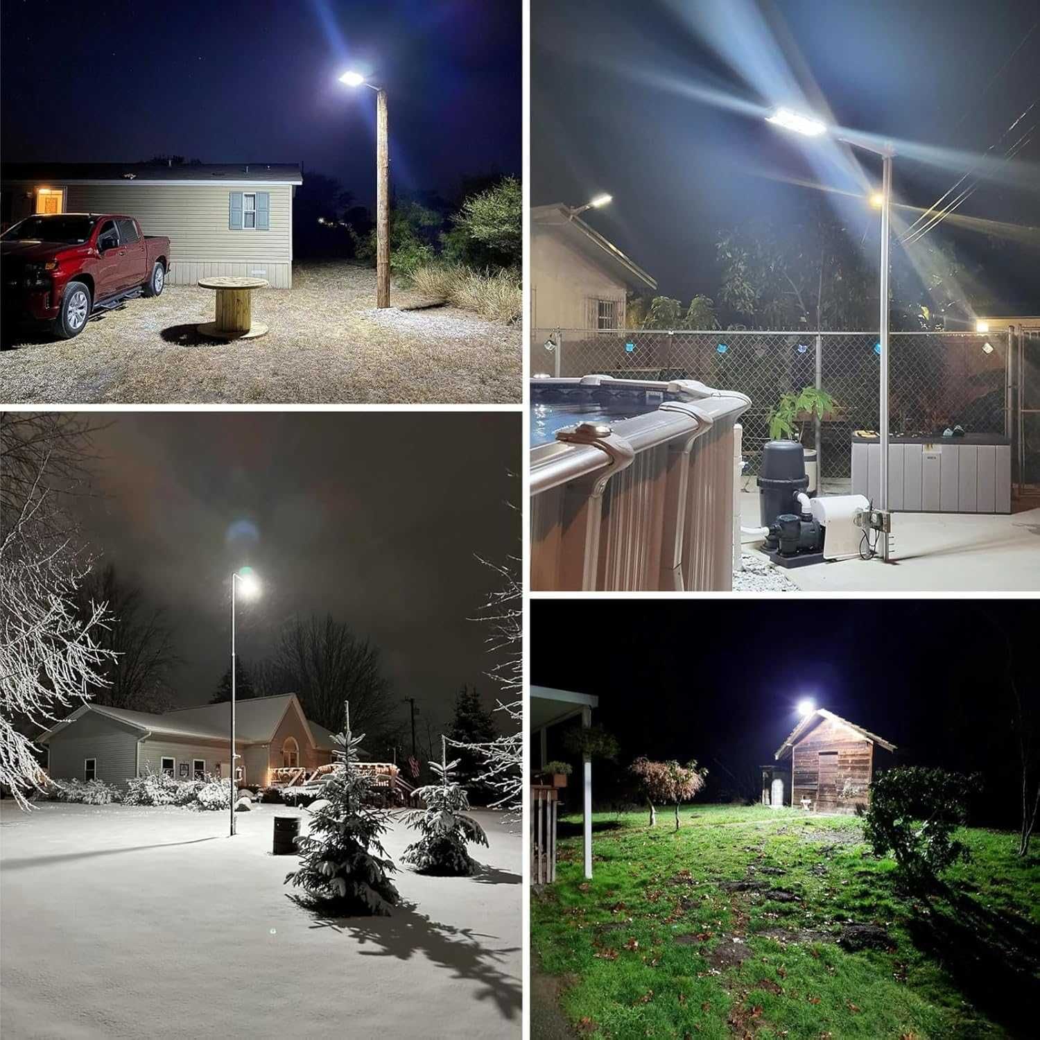 Lenlun Външна соларна LED лампа, 1600 W, сензор за движение, 3 режима
