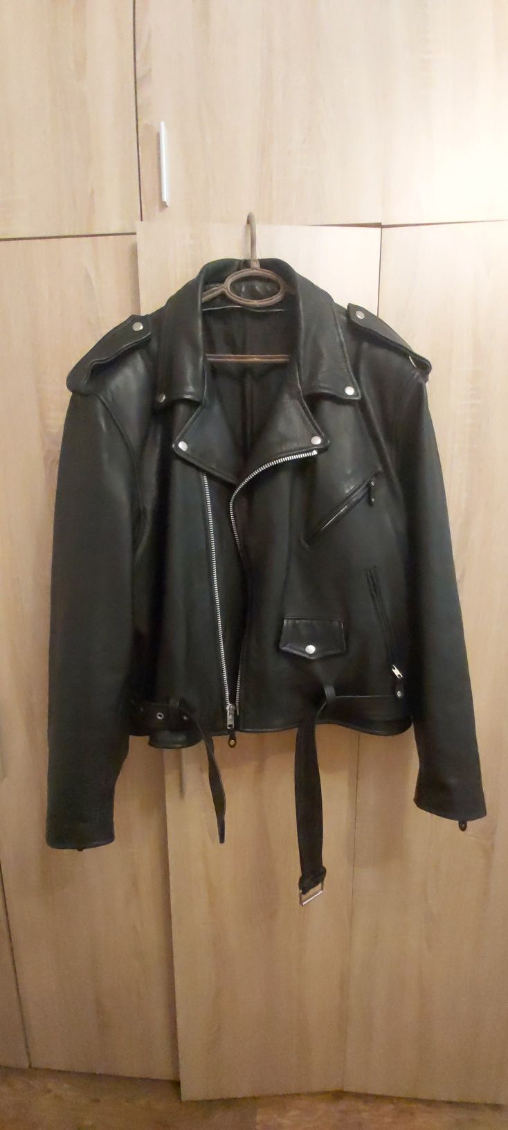 Thinsulate Wilsons Leather Biker Jacket Кожено яке телешки бокс