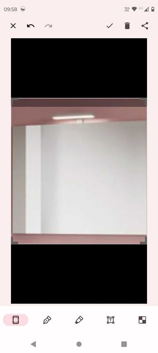 Vand oglindă de baie