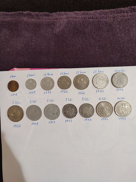 Vând monede pentru colectionari