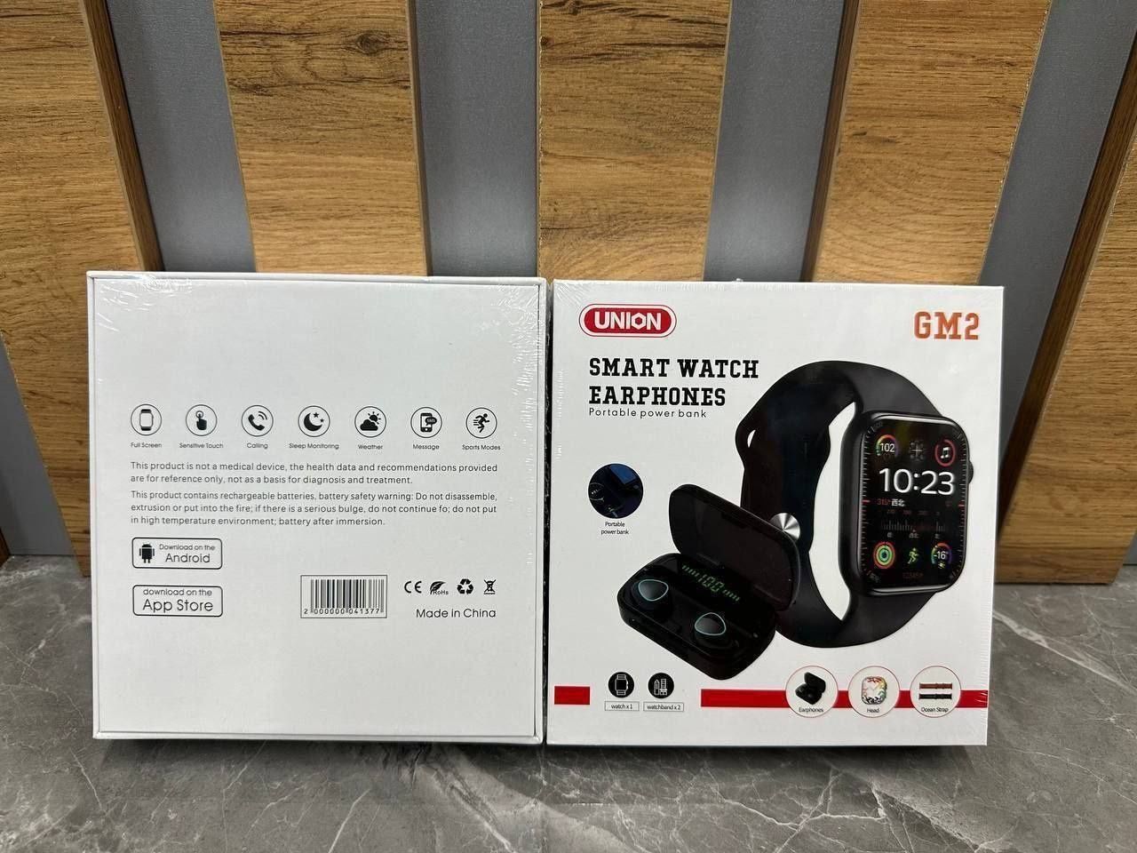 Набор, Комбо, Комплект Смарт Часы и наушники, Combo Smart watch