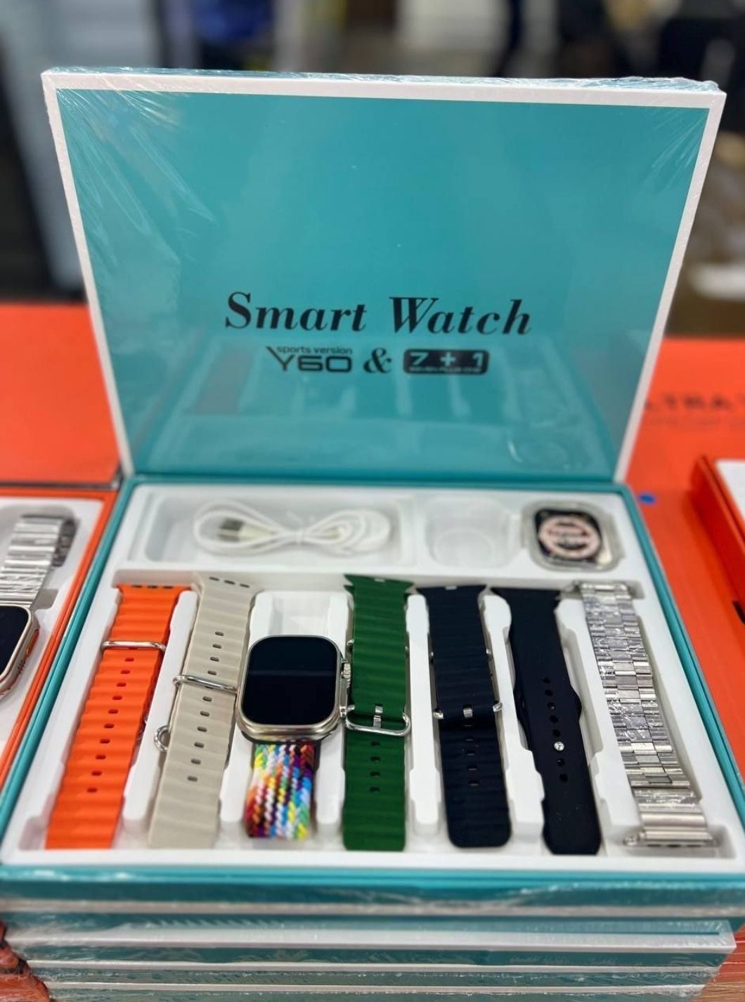 Smart watch Y99 Ultra, 8 ta remishokli, sovg'a