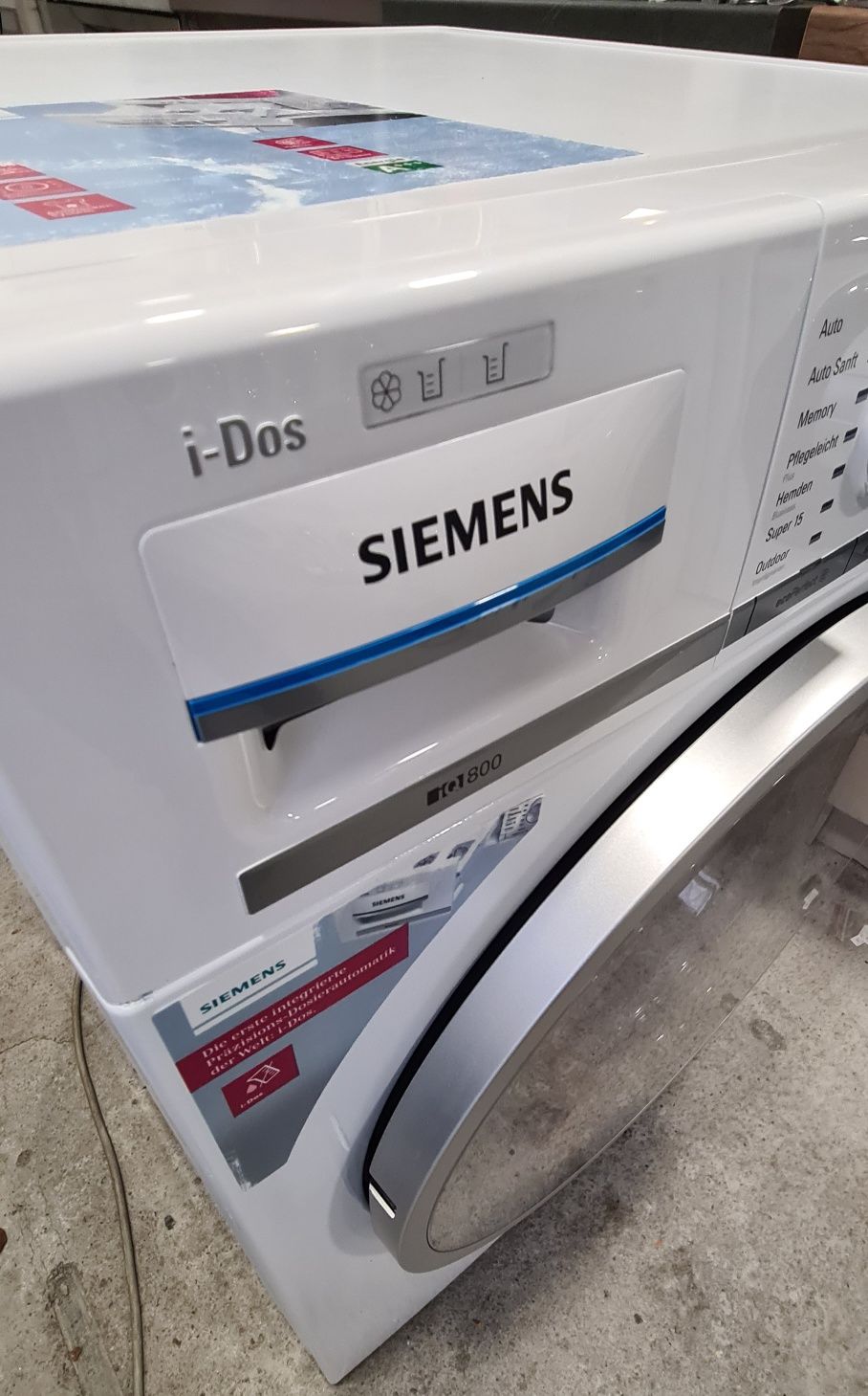 Топ Пералня A+++ SIEMENS iQ800 i-Dos 8кг/1600обр