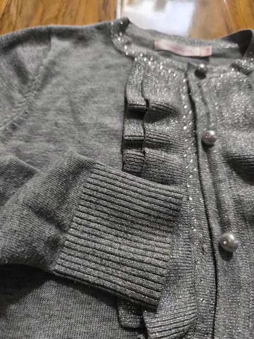 Красивая кофточка с люриксом на девочку рост 130 см