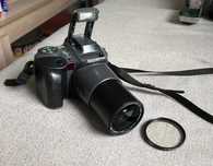 Camera foto film 35 mm Olympus IS-100 obiectiv 28-120mm